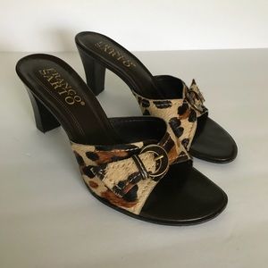 Franco Sarto leopard print sandal
